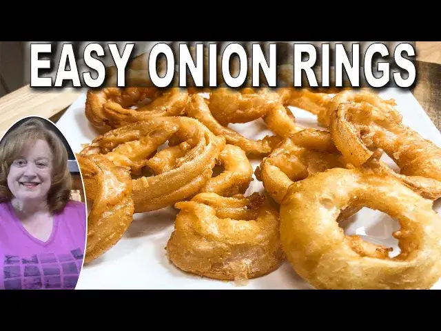 'Video thumbnail for ONE BOWL BATTERED ONION RINGS RECIPE | EASY ONION RING RECIPE'