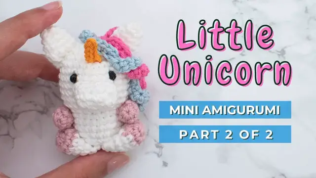 'Video thumbnail for How to Crochet Unicorn | Quick little Unicorn amigurumi tutorial free pattern PART 2'