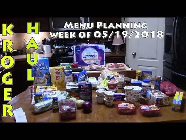 'Video thumbnail for Kroger Grocery Haul 05192018'