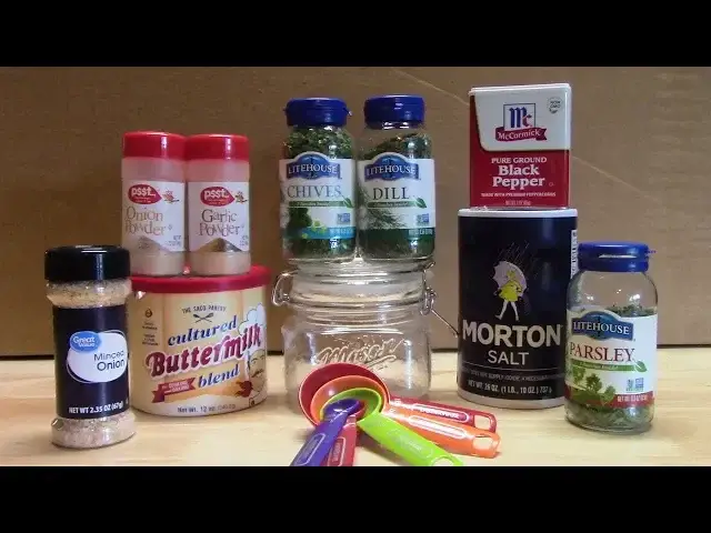 'Video thumbnail for BUTTERMILK RANCH DRESSING MIX | HOW TO MAKE IT'