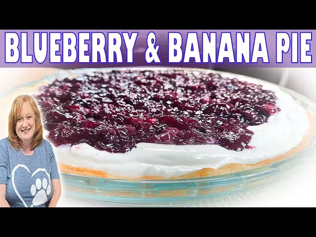 'Video thumbnail for BLUEBERRY BANANA PIE | Easy Summer ICEBOX Dessert Recipe'