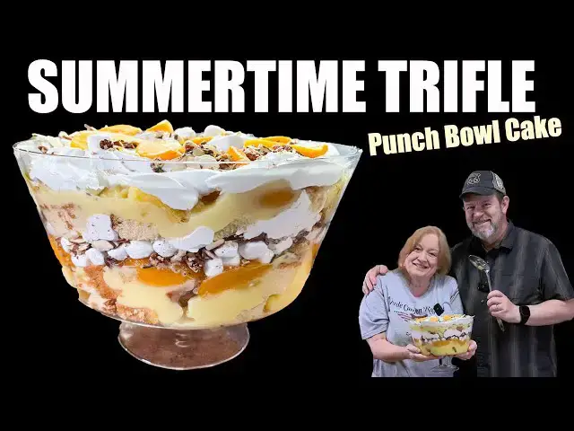 'Video thumbnail for SUMMERTIME TRIFLE A PUNCH BOWL CAKE'