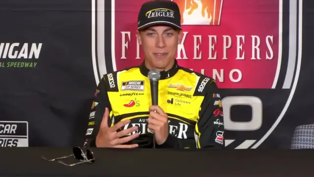 'Video thumbnail for Carson Hocevar and Ricky Stenhouse Jr. Chat After Nashville. How the Conversation Went From Hocevar's Perspective.'
