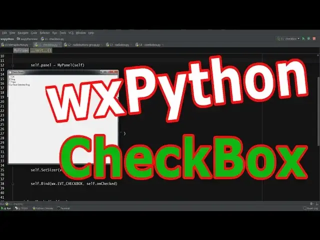 'Video thumbnail for How To Create CheckBox In wxPython #9'