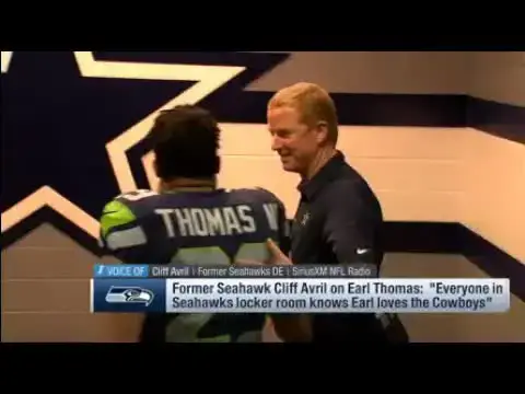'Video thumbnail for law nation sports: cliff avril talks earl thomas' dallas cowboys affection'