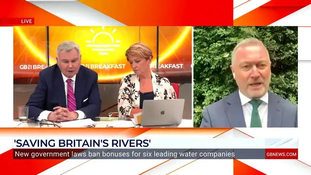 'Video thumbnail for Steve Reed says ban on water company bonuses is 'promise made, promise delivered''