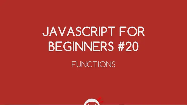 'Video thumbnail for JavaScript Tutorial For Beginners #20 - Functions'