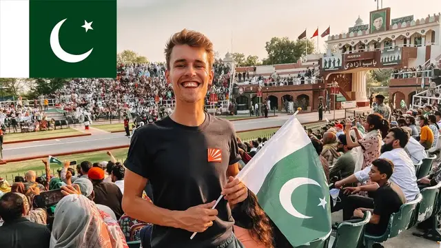 'Video thumbnail for CROSSING INTO PAKISTAN  INDIA/PAKISTAN WAGHA BORDER'