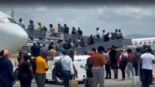 'Video thumbnail for Trump's travel ban cuts lifeline for Haitians facing security crisis'