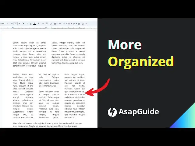 'Video thumbnail for How to Add Column in Google Docs to be More Organized'