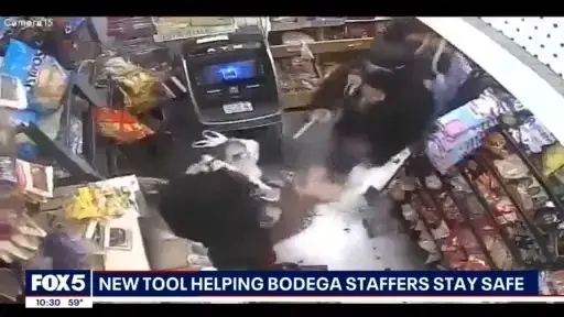 'Video thumbnail for Bodega owners stay safe using de-escalation techniques.'