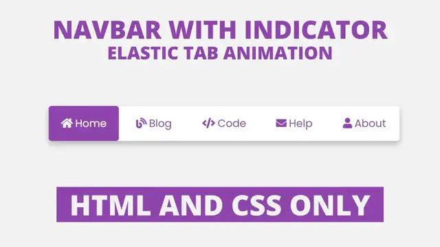 'Video thumbnail for Animated Navigation Menu Bar Hover Effect in HTML and CSS'