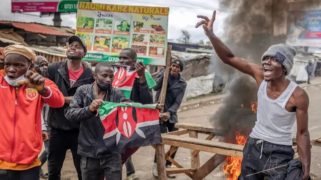 'Video thumbnail for Eleven killed after Kenya police shoot at antigovernment protesters'