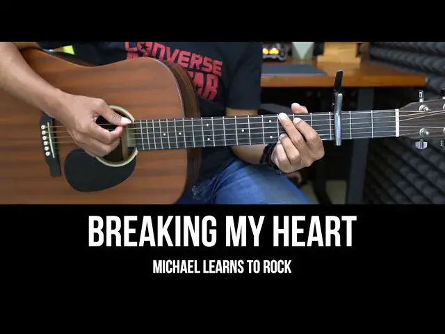 'Video thumbnail for Breaking My Heart - Michael Learns To Rock | EASY Guitar Tutorial with Chords - Guitar Lessons'