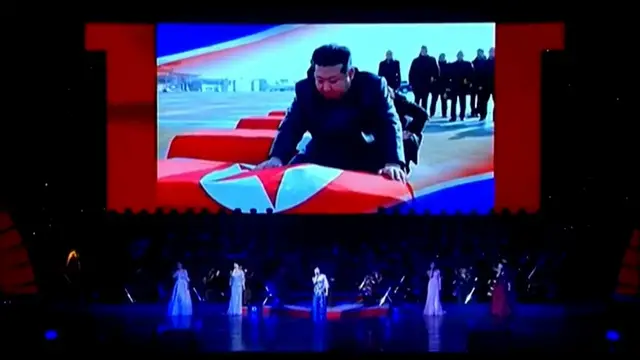 'Video thumbnail for Kim Jong Un shown honouring soldiers killed while fighting for Russia'