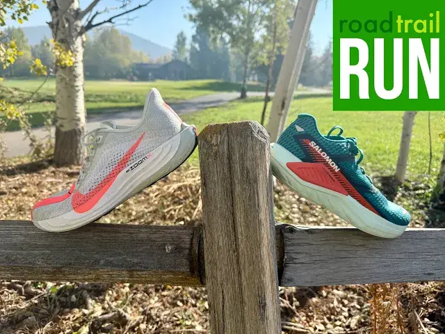 'Video thumbnail for NIke Pegasus Plus vs. Salomon DRX Defy Comparison Review: Identical Stats, Different Rides & Fits'