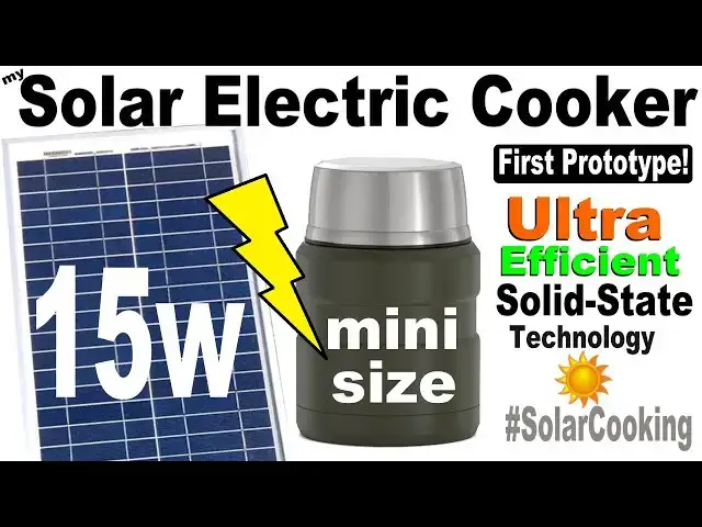 'Video thumbnail for Ultra efficient solar electric cooker! 20 Watt Solar Panel can cook an egg with diode chain #solar'