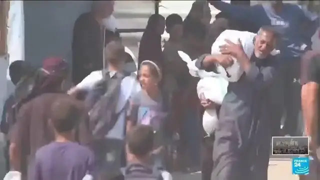 'Video thumbnail for Gaza marks start of Eid amid dwindling food supplies with outdoor prayers'