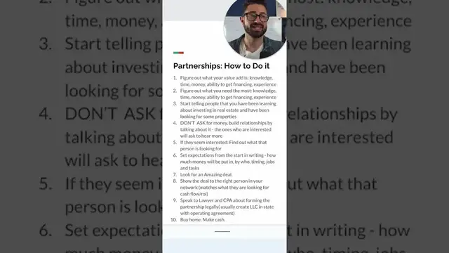 'Video thumbnail for investarters: real estate investing partnerships: finding the right partner'