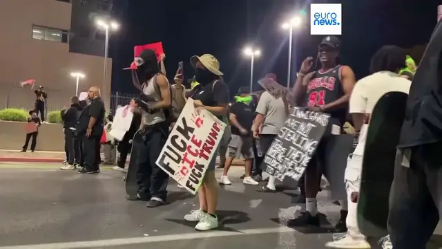 'Video thumbnail for Los Angeles curfew continues amid protests over immigration raids'