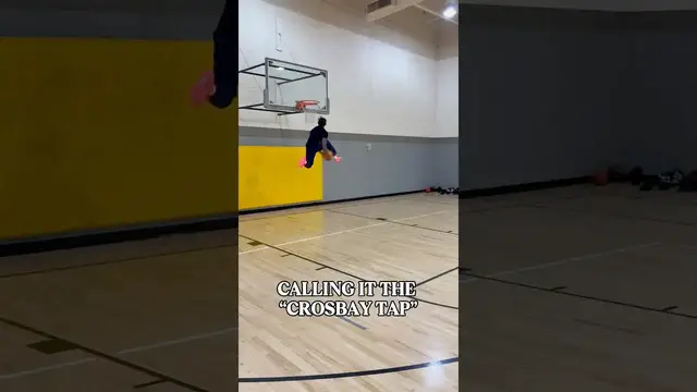 'Video thumbnail for Crosbay Tap: New Basketball Dunk Created by Athlete'