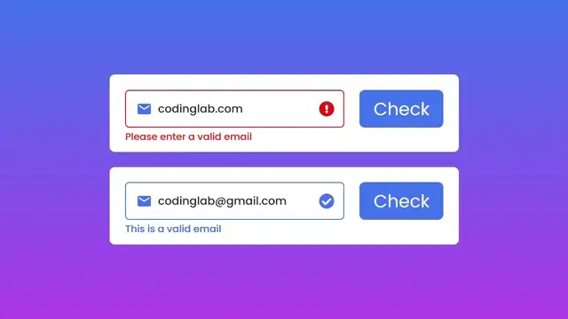 'Video thumbnail for Email Validation in HTML CSS and JavaScript'