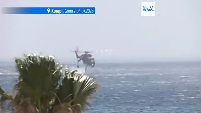 'Video thumbnail for Firefighters across Europe battle wildfires as blazes continue in Germany, Greece and Turkey'
