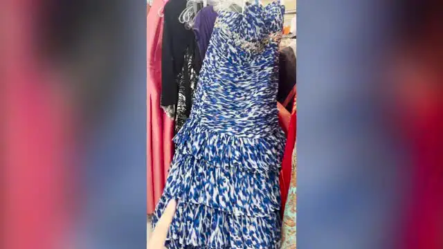 'Video thumbnail for Costume Designer Finds Prom Dress In Thrift Store 14 Years Later And Repurposes Into Work Of Art'