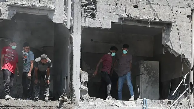 'Video thumbnail for Gaza bombardment intensifies as Israeli strikes kill dozens, families mourn losses'