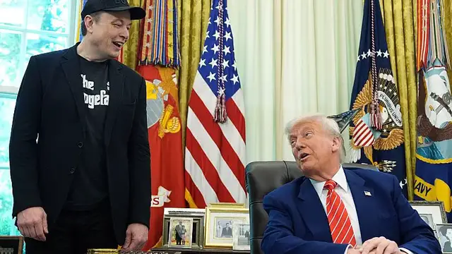 'Video thumbnail for Speaker Johnson says Musk is 'flat wrong' on his criticism of spending bill'