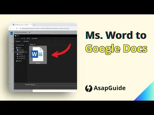 'Video thumbnail for How to Save a Microsoft Word Document to Google Docs'