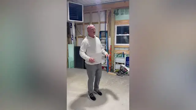 'Video thumbnail for Toddler Surprises Grandpa Who Worked 1000 Hours' Overtime | Happily TV'