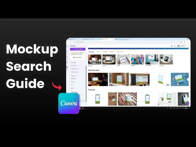 'Video thumbnail for How To Find Mockups on Canva'