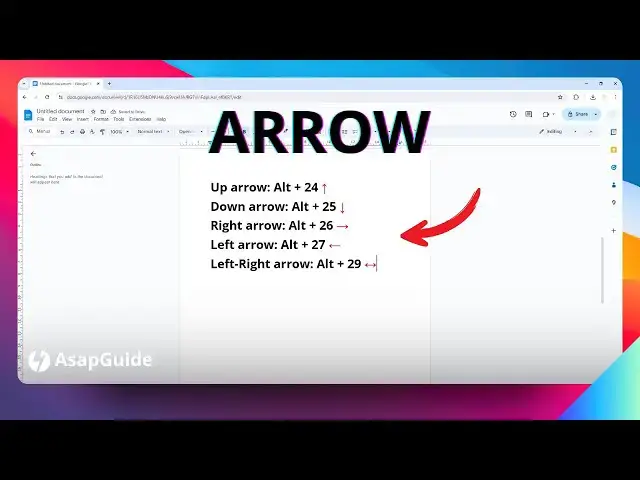 'Video thumbnail for How to Insert Arrow in Google Docs ↑ → ↓ ← ↔'