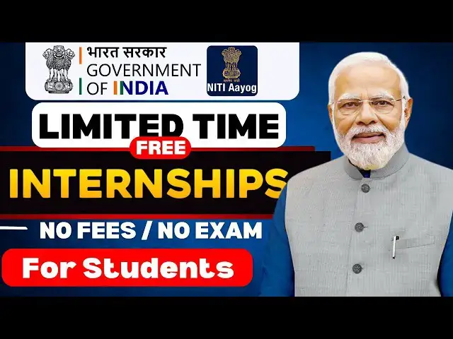 'Video thumbnail for Government of India Internship 2025 | FREE to Apply | NITI Aayog Internship'