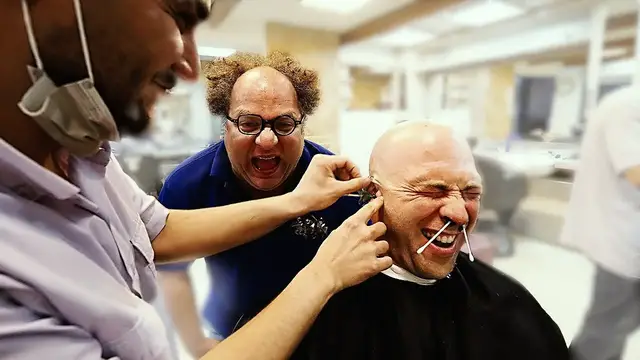 'Video thumbnail for Persian HAIRCUT EXPERIENCE in Tehran!! Full Shave and Ear Waxing in Iran!!'
