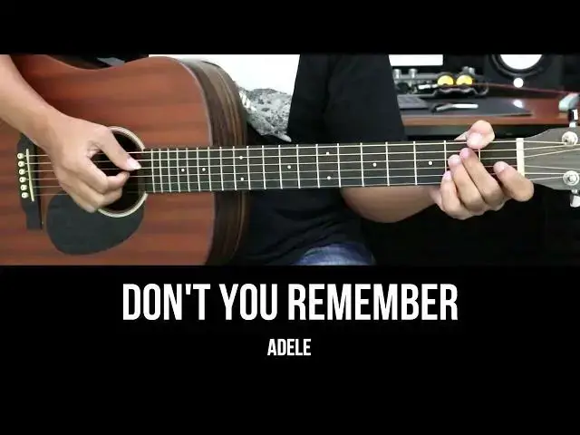 'Video thumbnail for Don't You Remember - Adele | EASY Guitar Lessons - Chords - Guitar Tutorial'