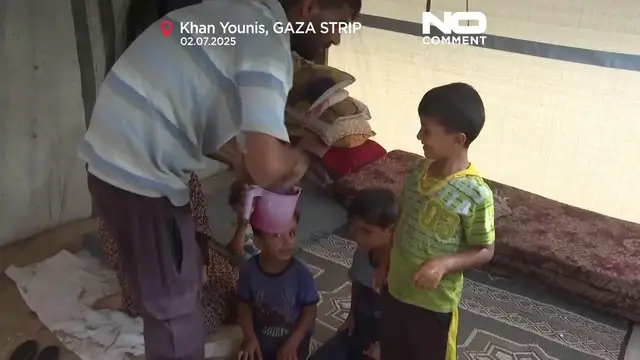 'Video thumbnail for Gaza heatwave deepens humanitarian crisis amid water shortages'