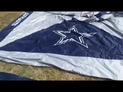 'Video thumbnail for law nation sports: dallas cowboys nfl canopy unboxing and setup'