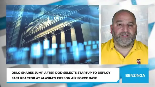 'Video thumbnail for Oklo Shares Jump After DoD Selects Startup To Deploy Fast Reactor At Alaska’s Eielson Air Force Base'