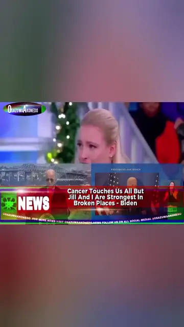 'Video thumbnail for Cancer Touches Us All But Jill And I Are Strongest In Broken Places - Biden '
