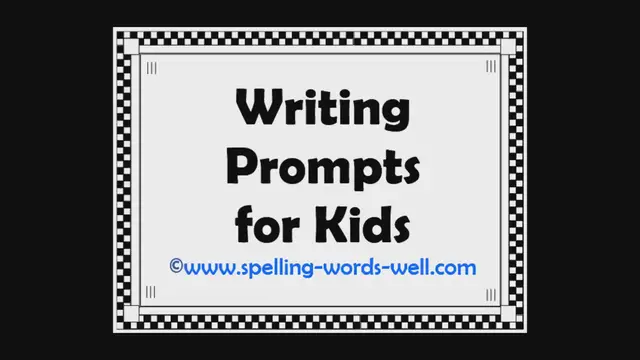 'Video thumbnail for Writing Prompts for Kids'