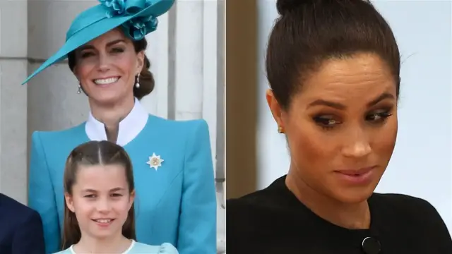 'Video thumbnail for Kate & Charlotte At Trooping The Colour 2025 Raises One Shady Thought About Meghan'