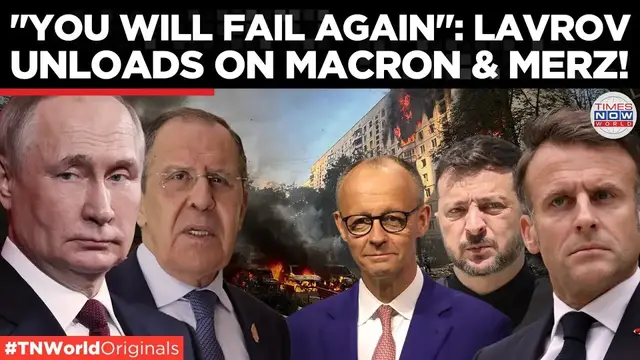 'Video thumbnail for Lavrov Warns West: ‘Will Not Succeed’ in Defeating Russia Using ‘Nazi Kyiv'| Times Now World'