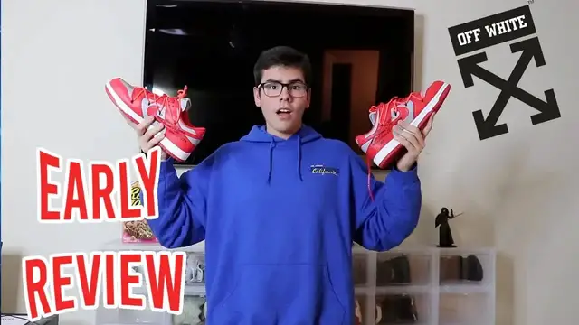 'Video thumbnail for FIRST LOOK AT THE OFF WHITE NIKE DUNKS (DECEMBER 2019 PICKUP)'