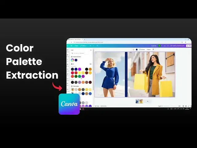 'Video thumbnail for How to Get the Color Palette of a Photo in Canva'