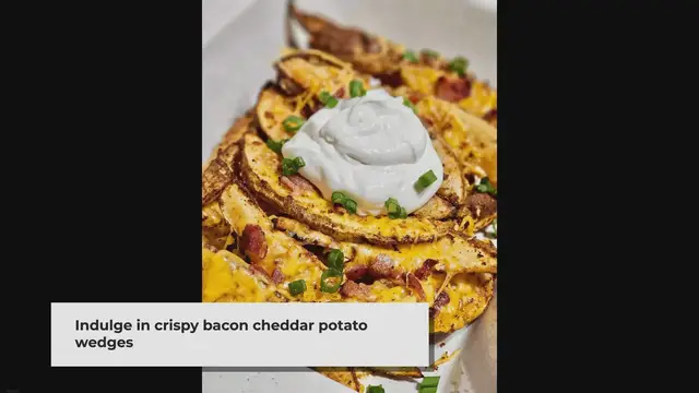 'Video thumbnail for Bacon Cheddar Potato Wedges - Krystel's Cooking'