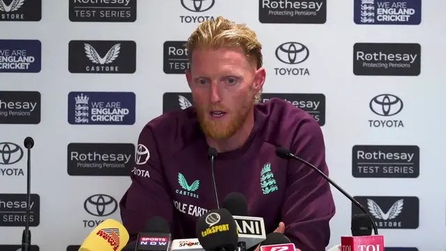 'Video thumbnail for ''We need to get over this one'' - England captain Stokes on defeat to India in second Test'