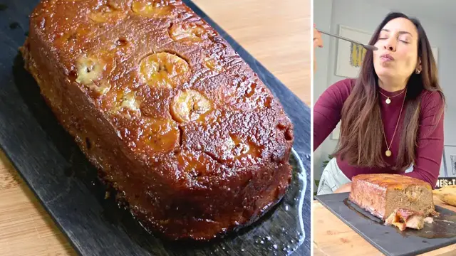 'Video thumbnail for La torta de plátano con queso que te saca una sonrisa'