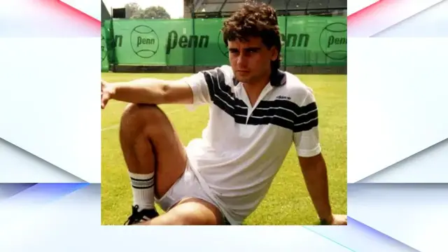 'Video thumbnail for ‘I wasn’t too happy!’ Eamonn Holmes shares hilarious throwback with Wimbledon-era tennis photo'